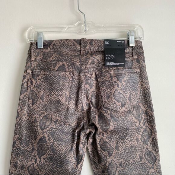 J Brand Selena Photo Ready Mid-Rise Crop Boot Jeans in Coated Boa Size 26 NWT - Picture 6 of 9